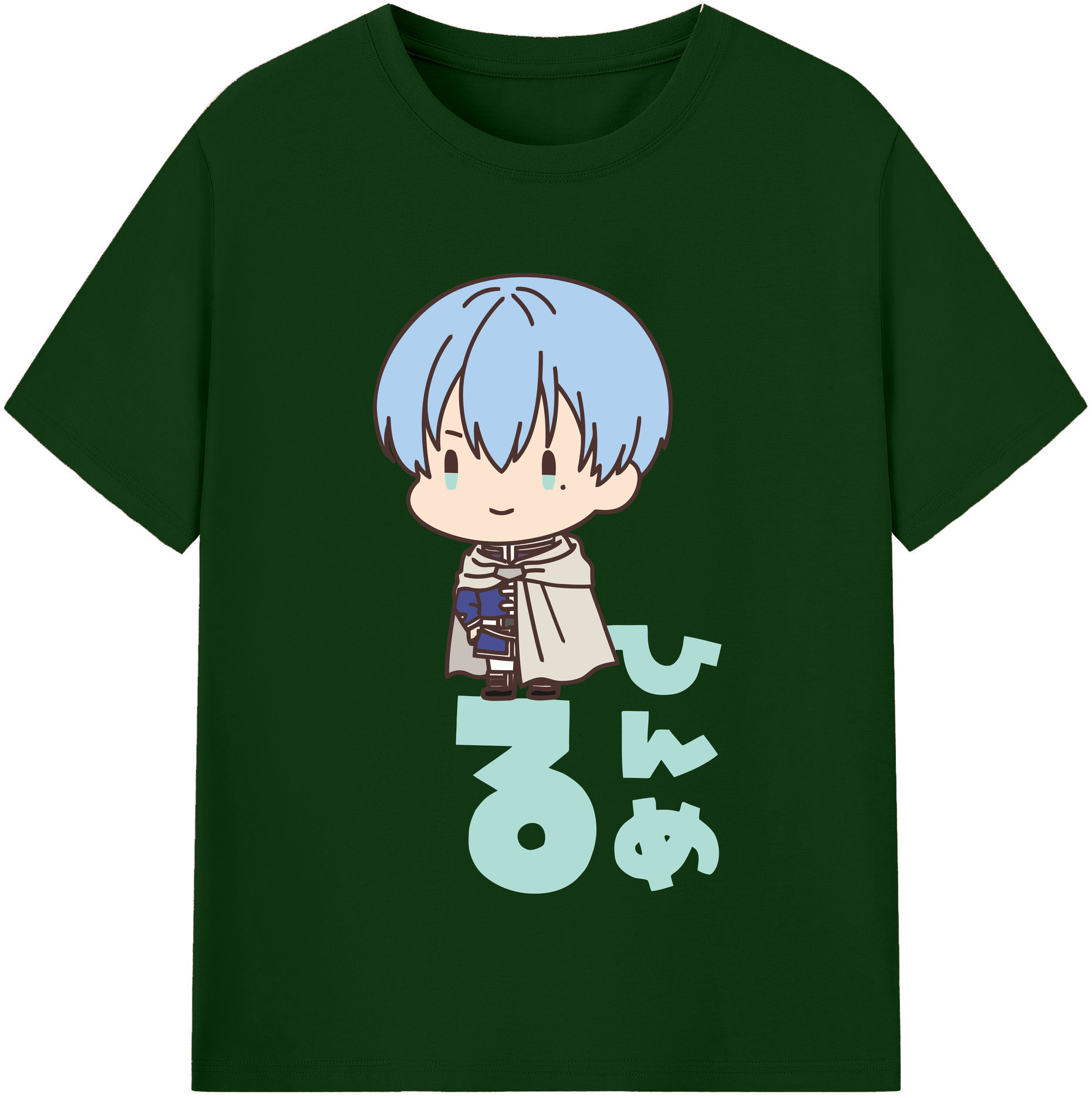 （画像用） 葬送のフリーレン Frieren 綿100％半袖Tシャツ（フロントプリント）